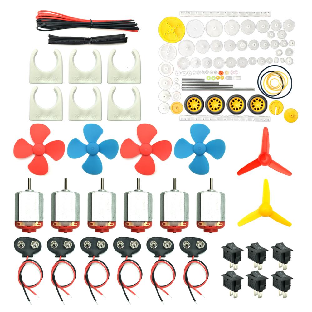 Science Hobby Kit - 6 Set Motoren-Kit, Mini-Elektro-Hobby-Motor, 3 V