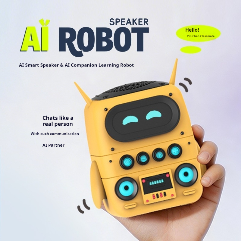 Science Robot - KI-Smart-Roboter-Lautsprecher: KI-Großmodell-Chatroboter, intelligenter Lernbegleiter, tragbarer kabelloser