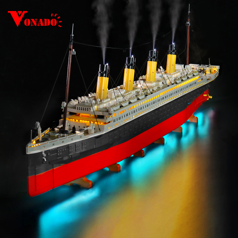 Science Olympiad - Vonado LED-Beleuchtungsset für 10294, Titanic-Sammelform, Schiffsspielzeug-Beleuchtungsset,
