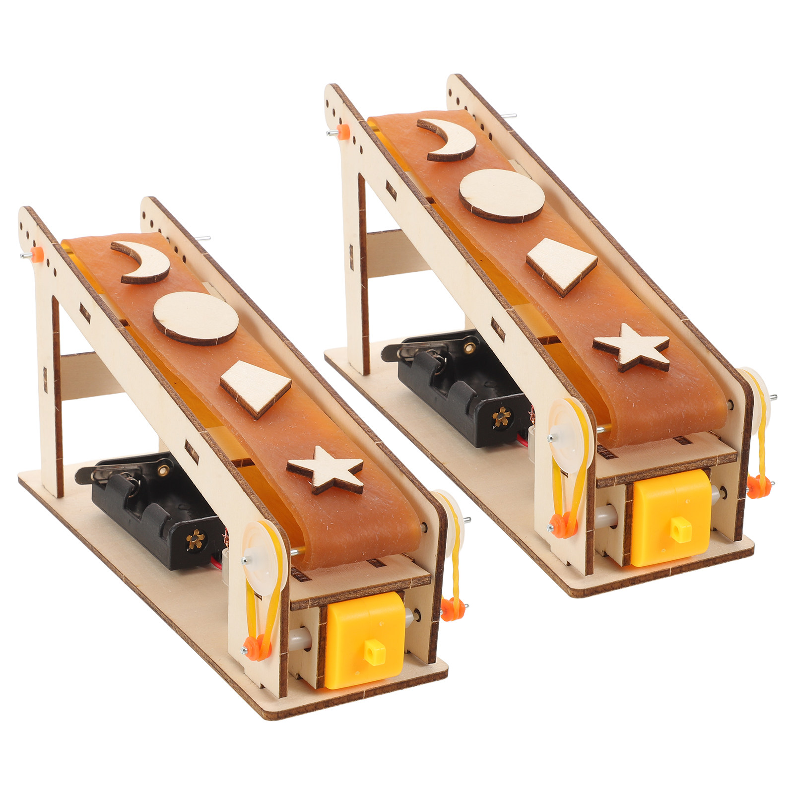 Science Project - 2-teiliges Elektrisches Förderband-Bausatz zum Selbstmontieren, Interaktives