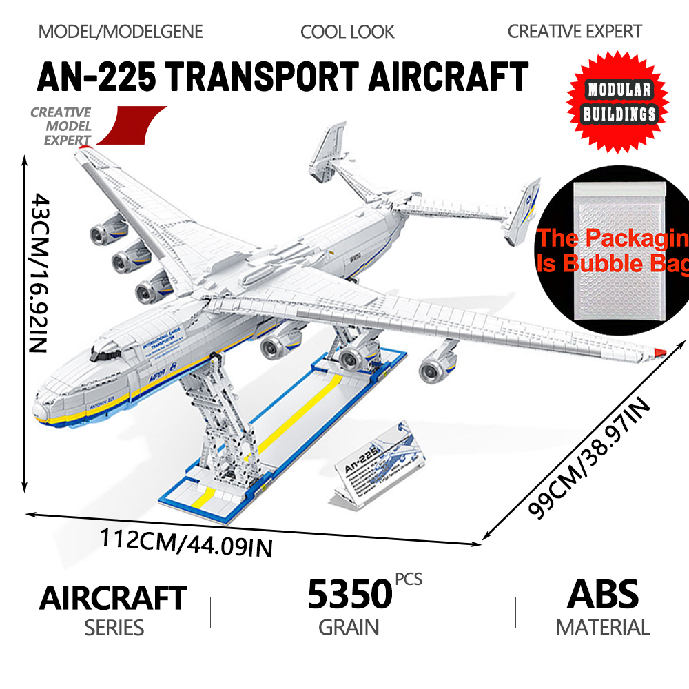 Science Olympiad - AN-225 Große Transport Flugzeug Modell Bausteine