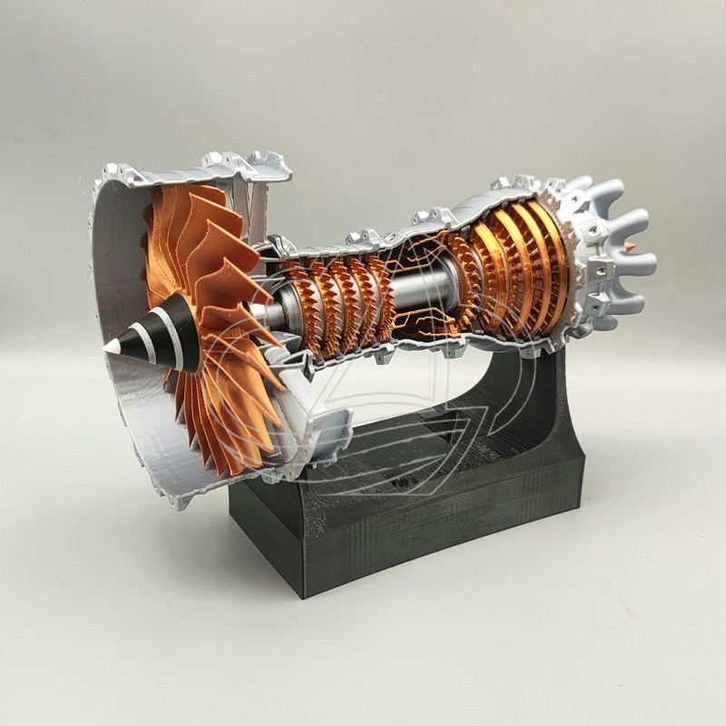 Science Hobby Kit - Mini-Turbofan-Motormodell, Betriebsfähiger Jet-Flugzeugmotor für Wissenschaftsexperimente, Lernbausatz