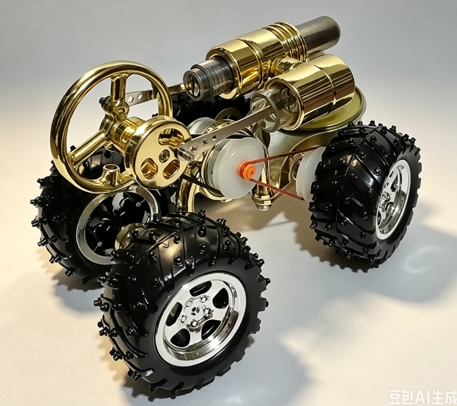Science Toys - Mini-Verbrennungsmotor-Modell, Dampfbetriebenes Wissenschaftsspielzeug als Geschenk für