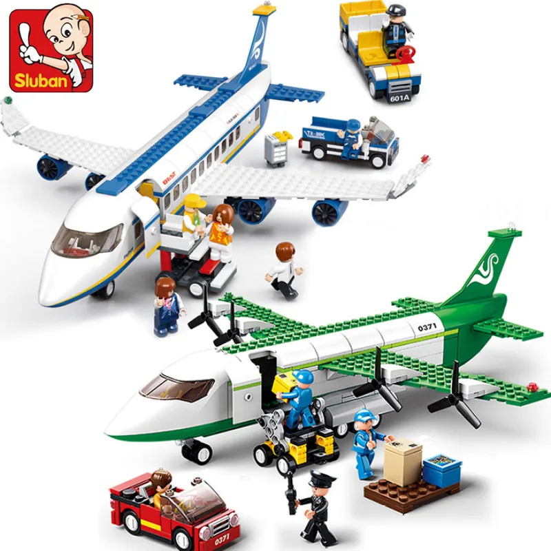 Science Olympiad - Kreative Stadt Airbus Frachtflugzeug Bausteine Luftrettungsflugzeug