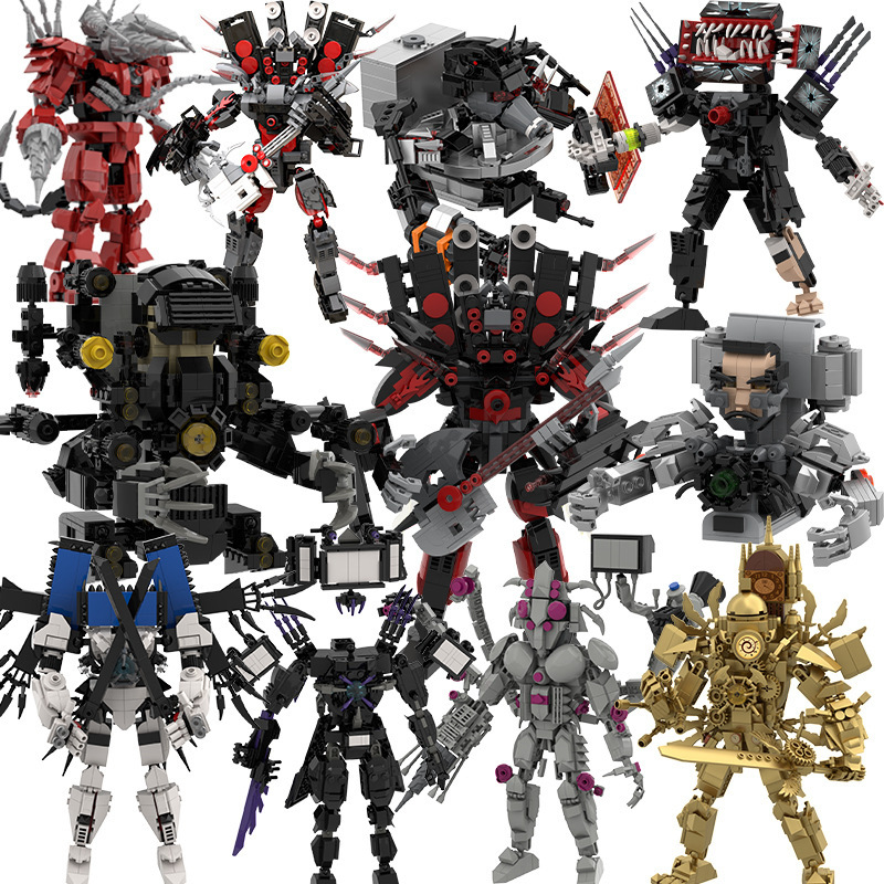 Science Olympiad - Neue Skibidi Wc Bausteine Set Gold