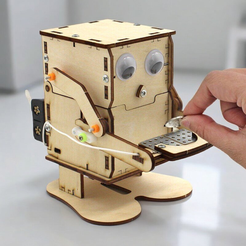 Hölzernes DIY-Roboter-Modell z – Science Robot Bewertung und Preis