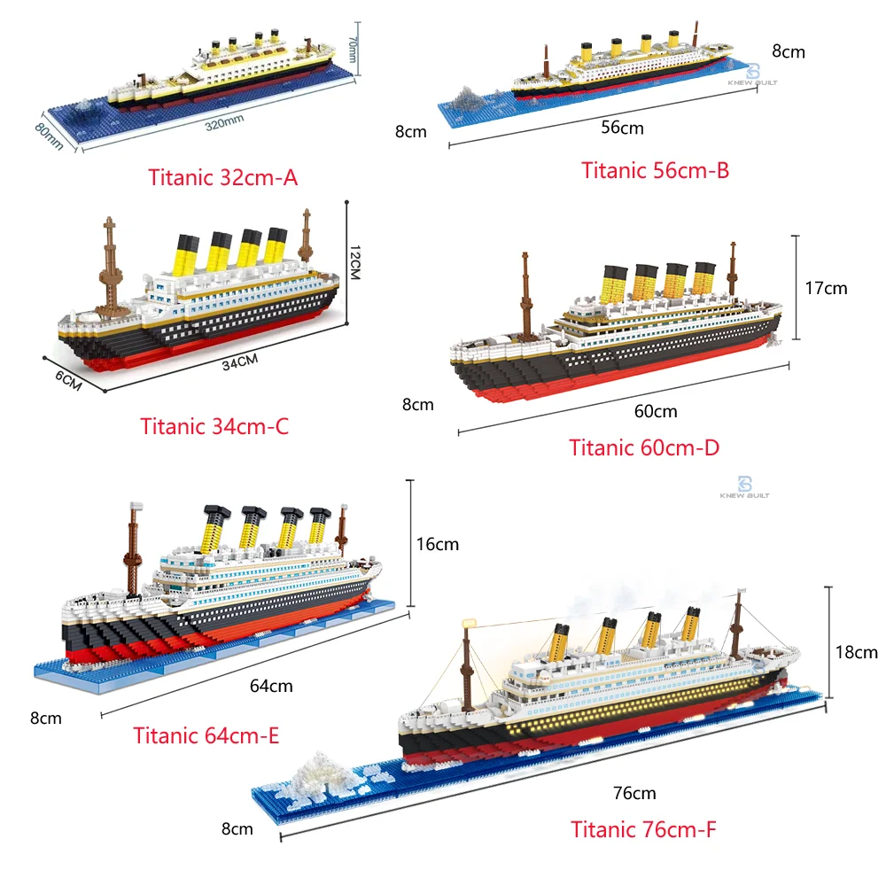 KNEW BUILT 6-Arten Titanic-Mod – Science Olympiad Bewertung und Preis