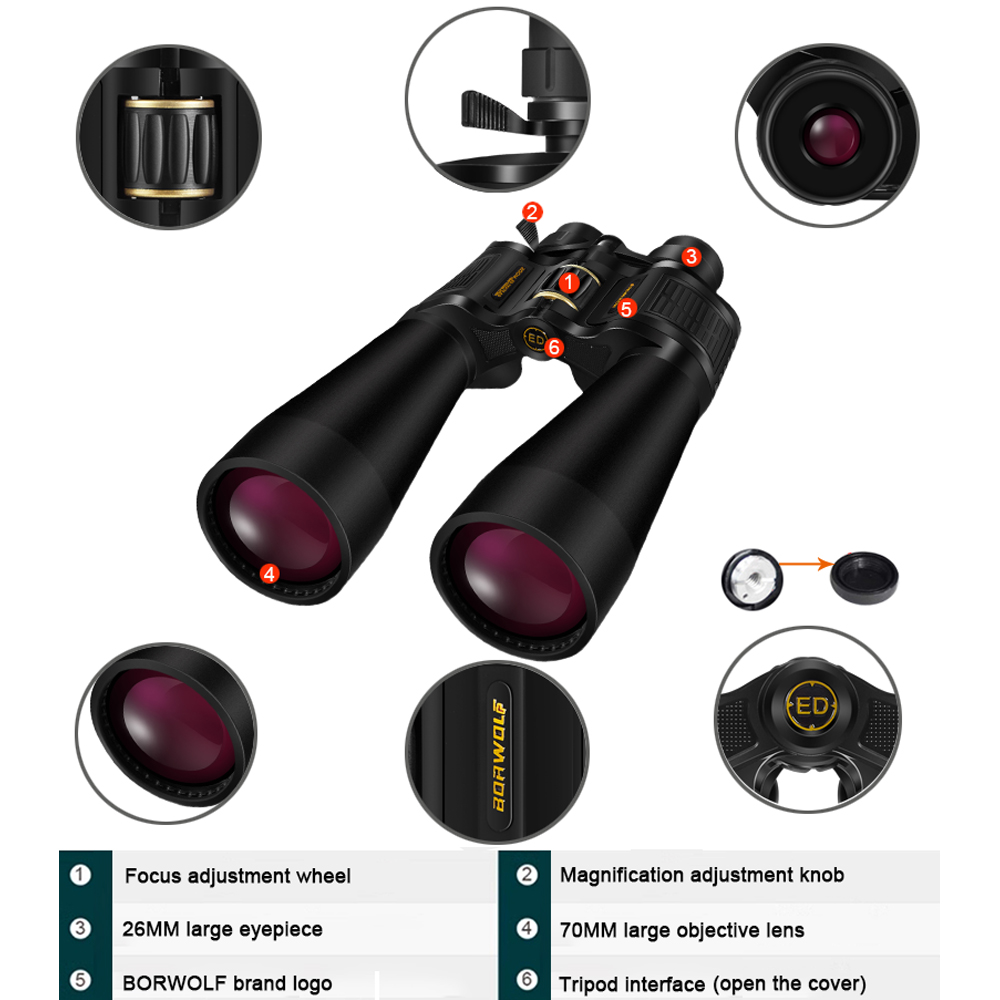 BORWOLF Fernglas mit großem Ob – National Geographic Telescope 70Mm Bewertung und Preis