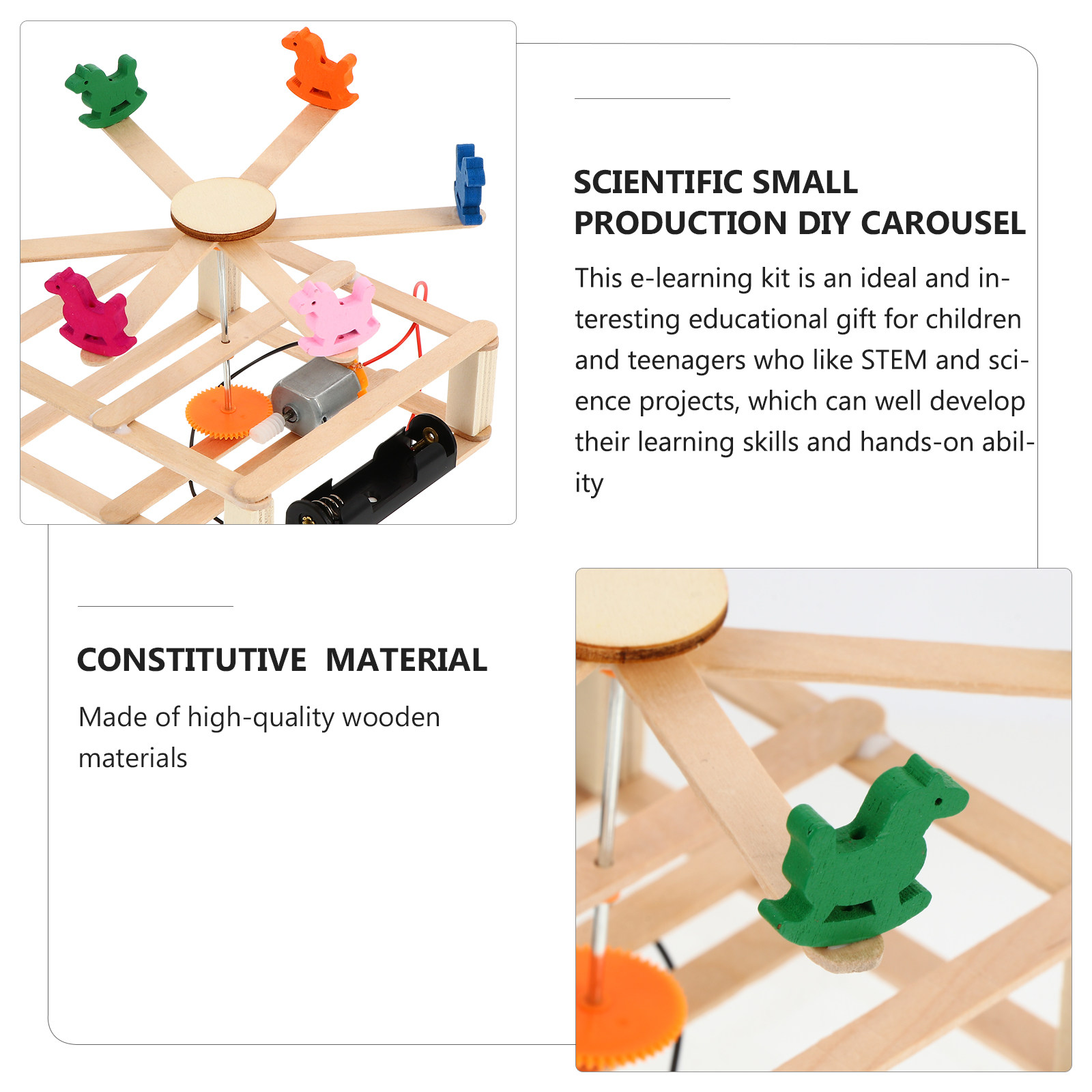 1 Set Karussell-Bausatz DIY El – Science Kit Bewertung und Preis